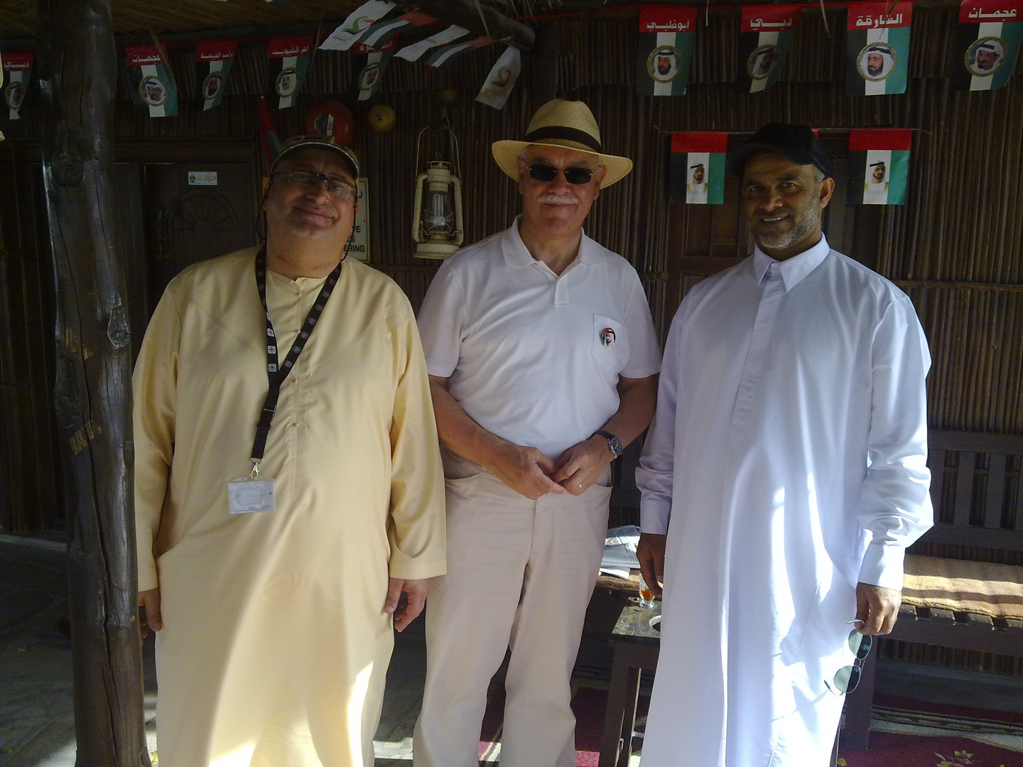 Herr Karl Peter Bruch mit Dr. Norman Ali Bassam Khalaf, Dubai, Vereinigte Arabische Emirate