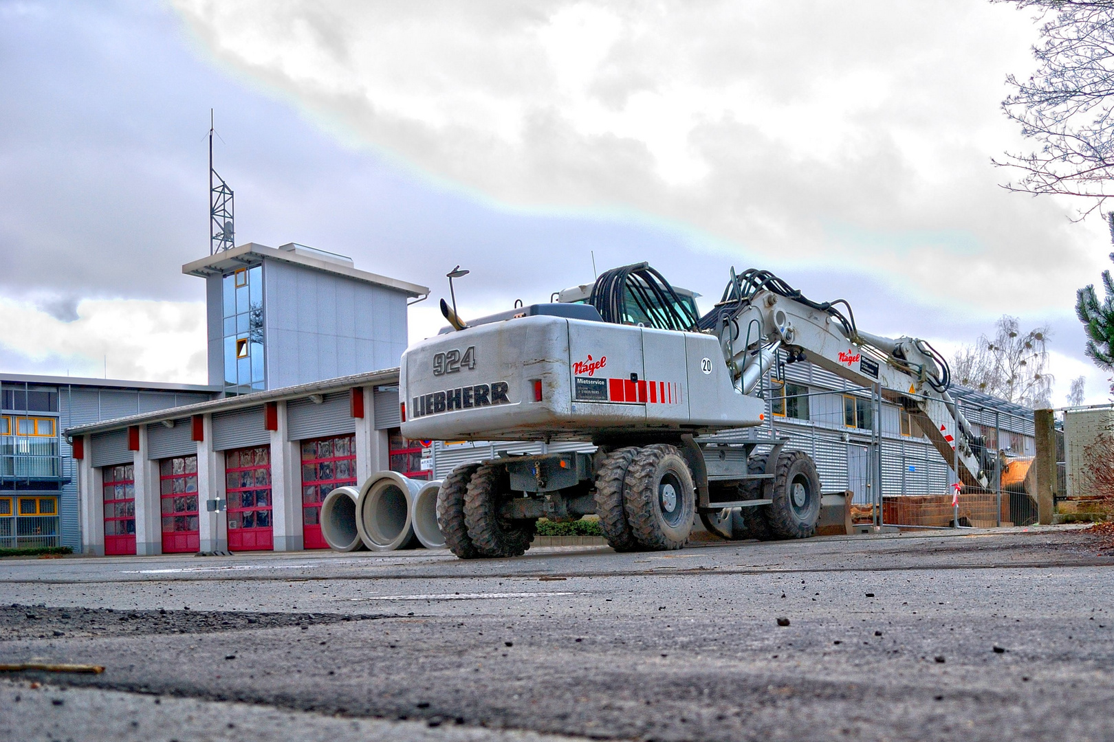 Herr Liebherr hat Pause