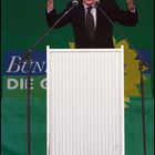 Herr Trittin beim Wahlkämpfen in Karlsruhe