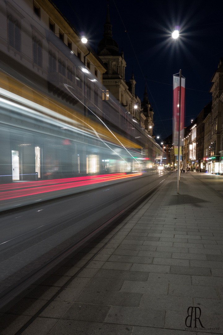 Herrengasse in der Nacht