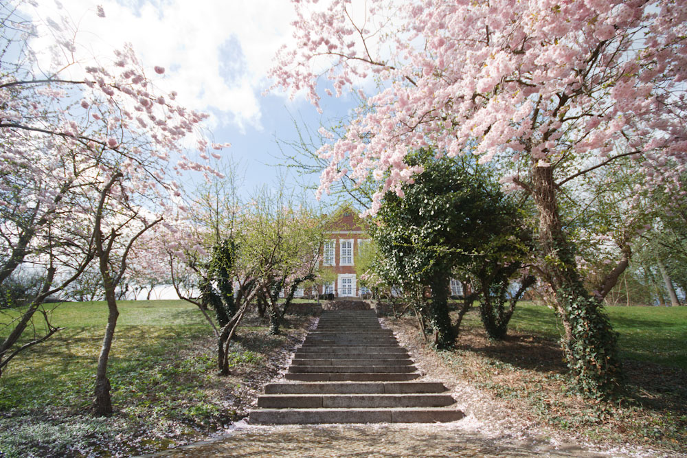 Herrenhaus im Frühling