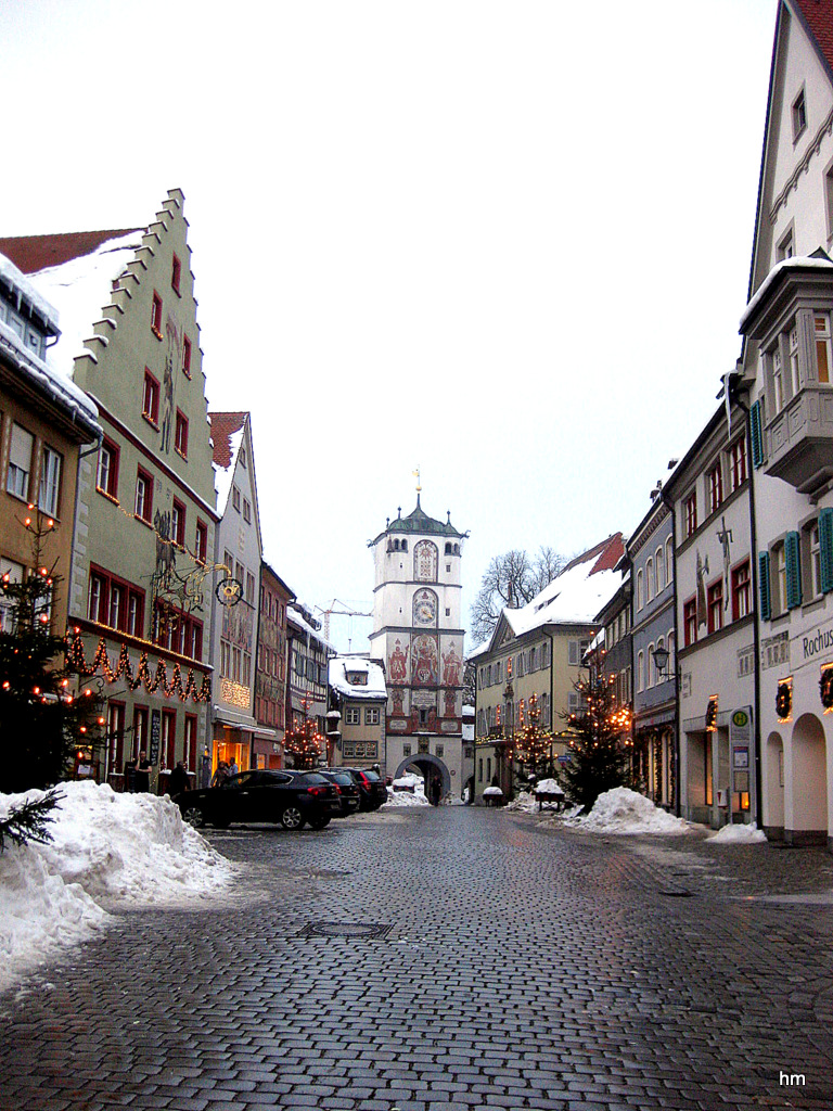 Herrenstraße am frühen Abend