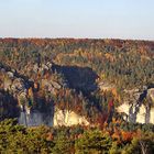 Herrlich die weißen Wände und die Bastei 30 Minuten vor Sonnenuntergang...