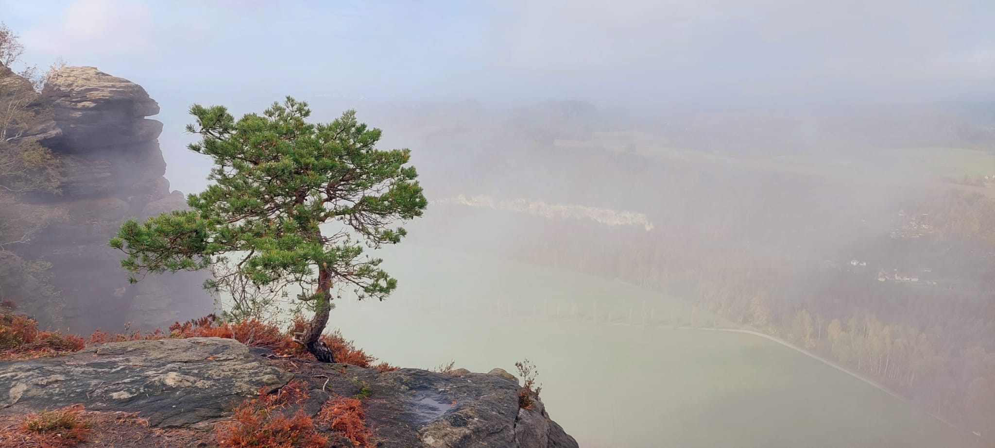 Herrlich Herbstlich, mit Nebelschwaden 