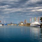 Herrliche Abendstimmung über dem Romanshorner Hafen