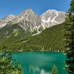 Herrliche Aus-Tiefblicke hat man bei der Umwanderung vom Antholzer See.