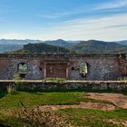 Herrliche Durchblicke und Weitblicke hatten wir bei Kaiserwetter auf der Ruine Lindelbrunn, 26.10.19