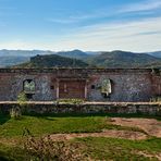 Herrliche Durchblicke und Weitblicke hatten wir bei Kaiserwetter auf der Ruine Lindelbrunn, 26.10.19