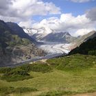 Herrliche Sicht auf Aletschgletscher