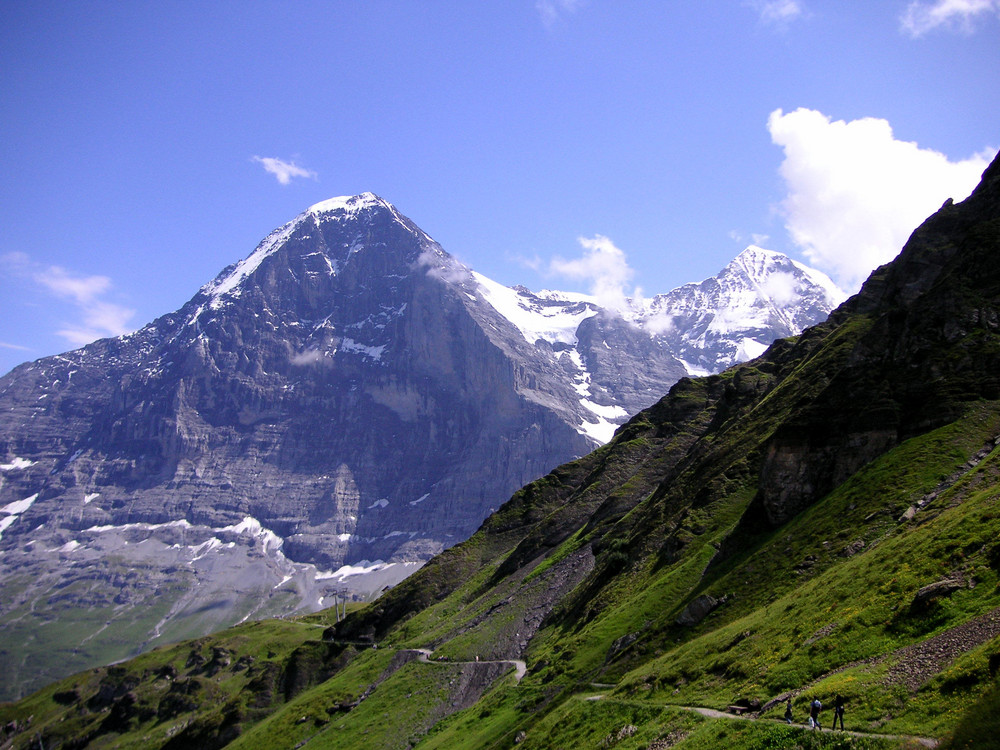 Herrliche Sicht auf Eiger