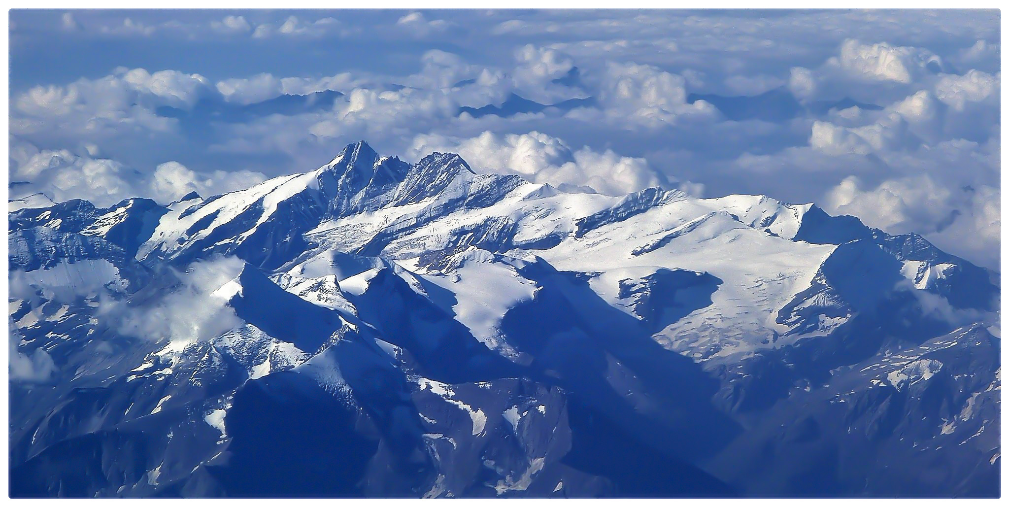 Herrlicher Alpenflug