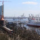 Herrlicher Ausblick auf den Hamburger Hafen