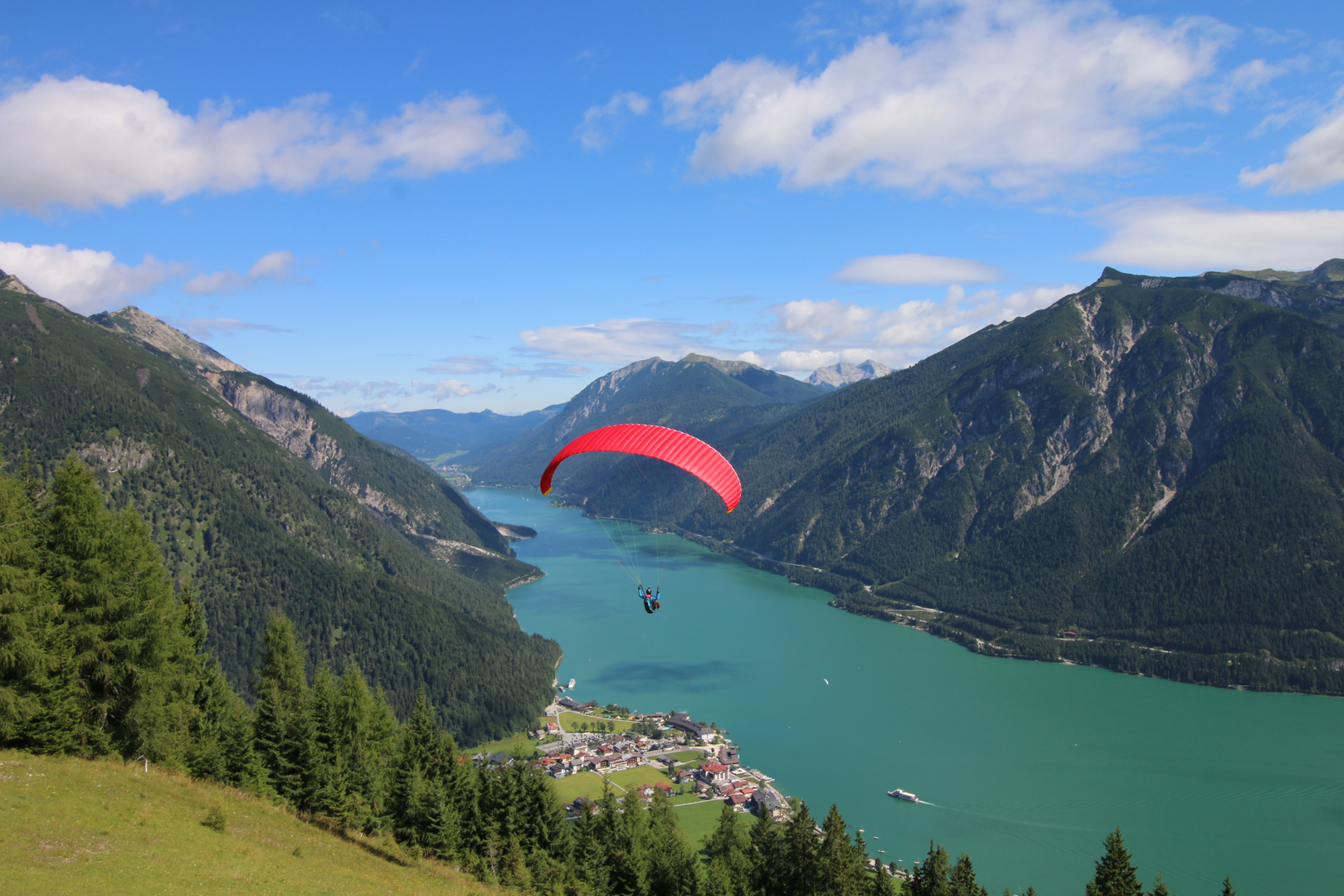 Herrlicher Blick auf den Achensee.