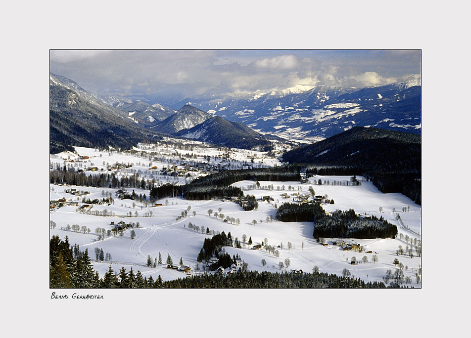 Herrlicher Blick ins Ennstal vom Rittis in der Ramsau/Dachstein