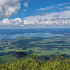 Herrlicher Blick vom Hochfelln in Richtung Chiemsee