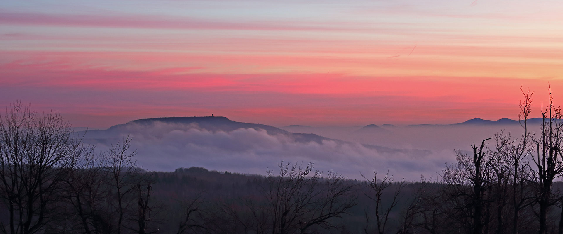 Herrlicher Januarmorgen für meine Wünsche und Blick zum Hohen Schneeberg...