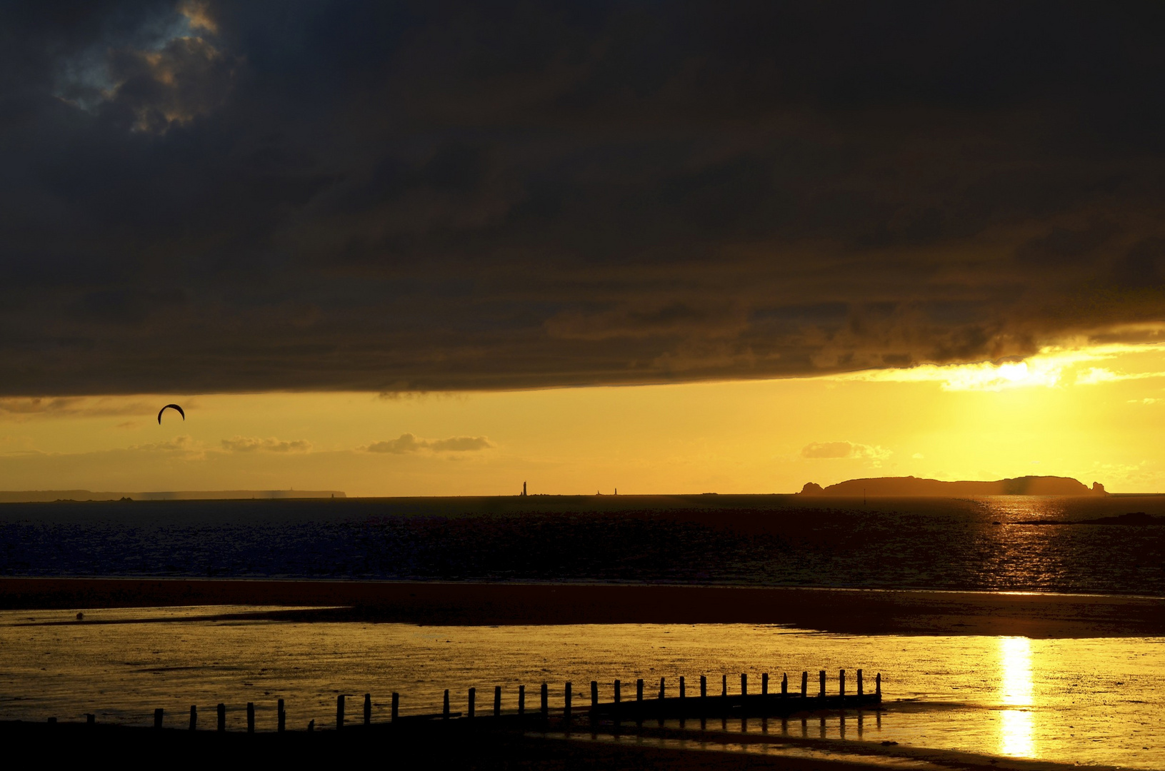 Herrlicher Sonnenuntergang in St. Malo/Frankreich (2011)