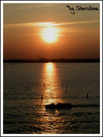 Herrlicher Sonnenuntergang über Venedig