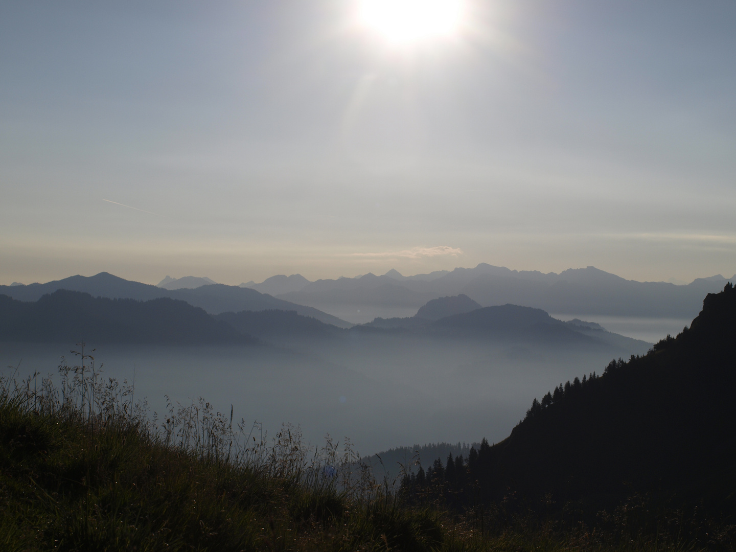 Herrliches Panorama auf dem Triste Kopf