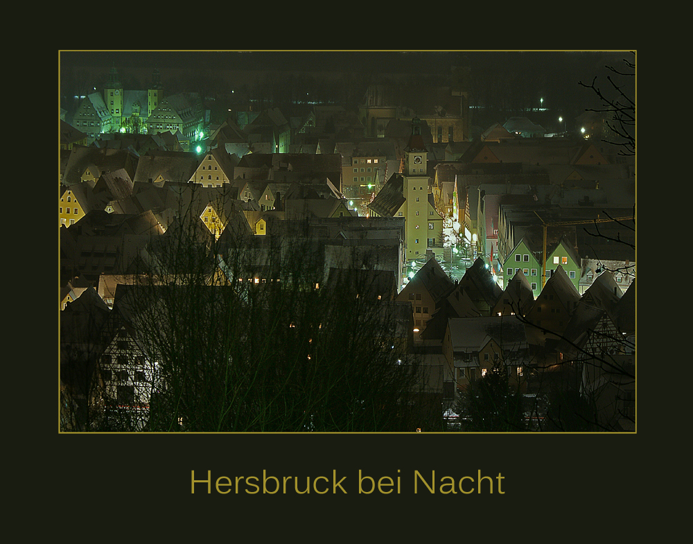 Hersbruck bei Nacht