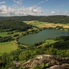 Hersbrucker Schweiz, Blick oberhalb vom hohlen Fels zum Stausee