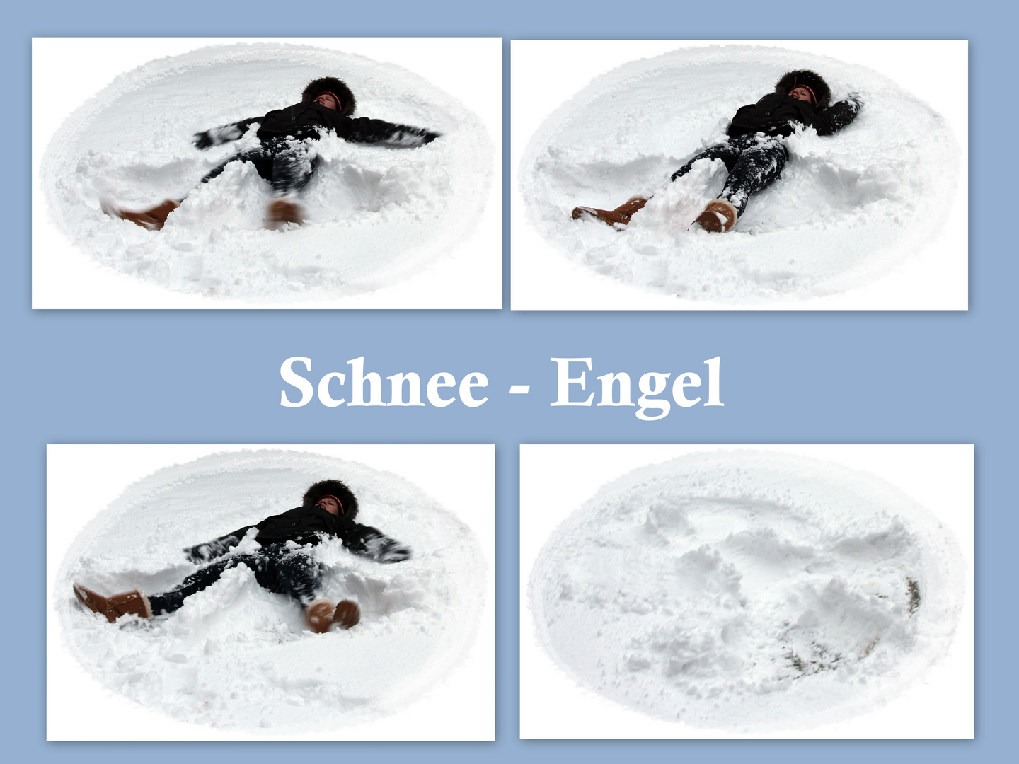 Herstellung eines Schnee-Engels