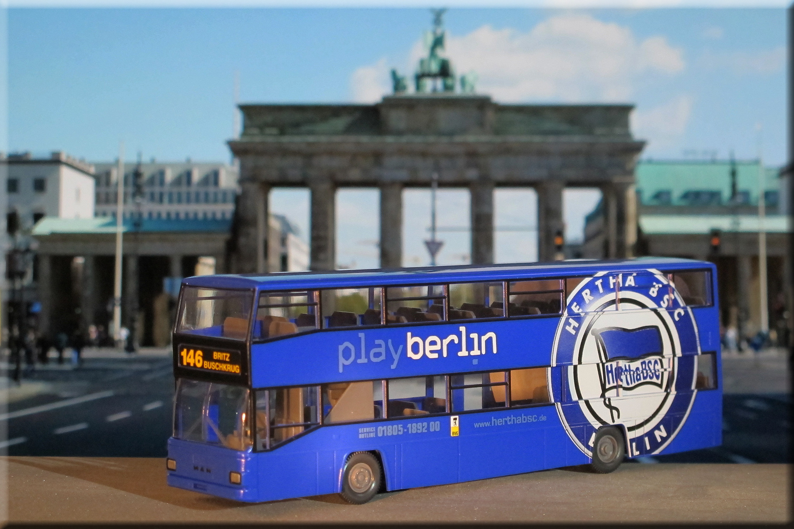 Hertha Tourbus Doppeldecker