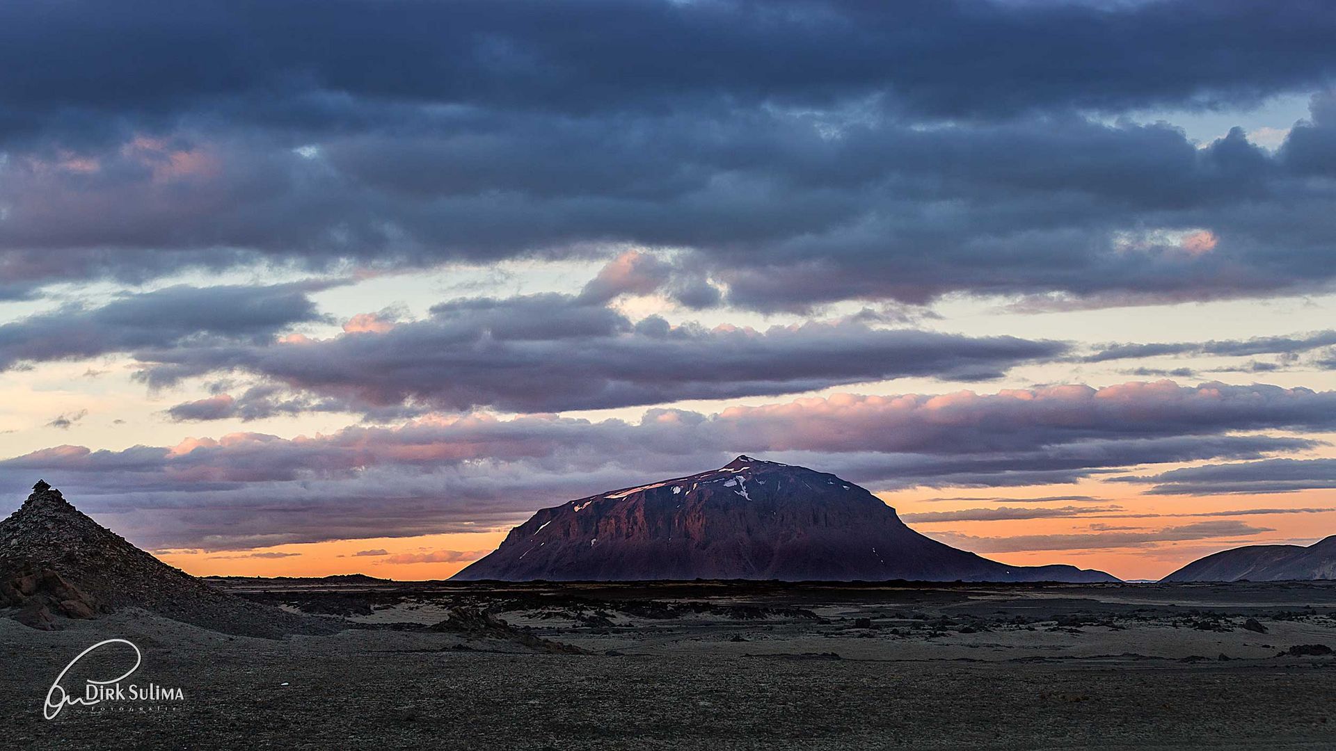 Herðubreið - Sunset