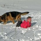 Herumtoben im Schnee