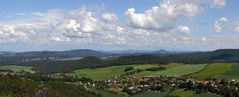 Hervorragende Sicht gestern in der Sächsichen Schweiz vom Papststein...