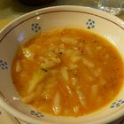 Hervorragendes Essen im Agriturismo Amatrice di Benni-Suppe
