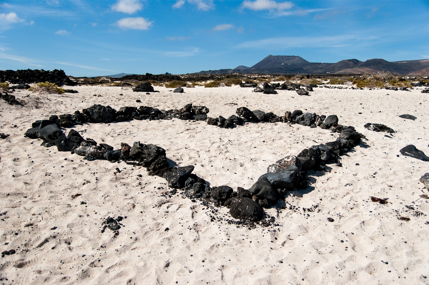 Herz am Strand