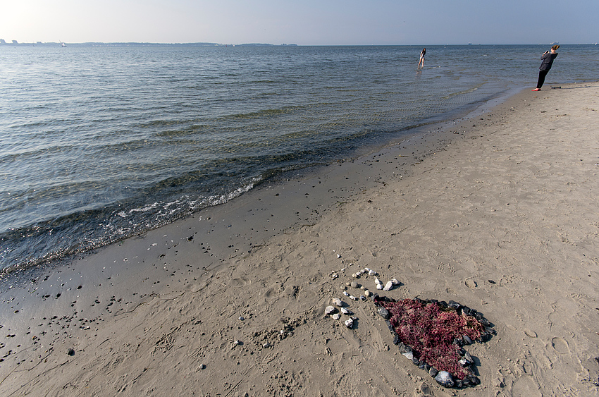 Herz am Strand