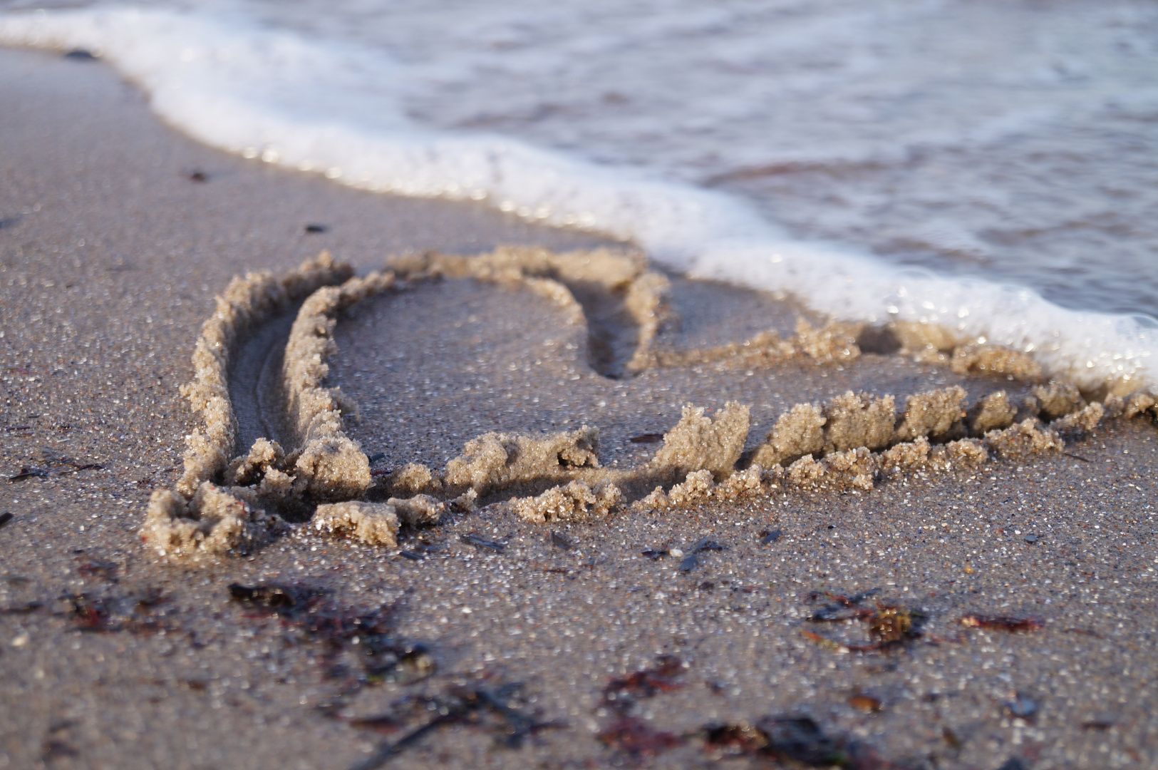 Herz am Strand