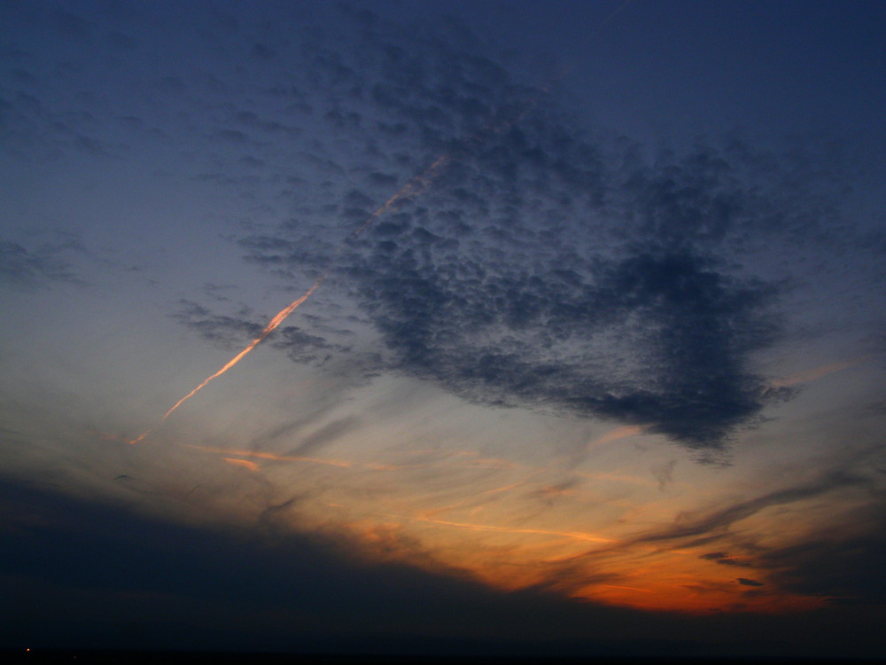 Herz im Sonnenuntergang