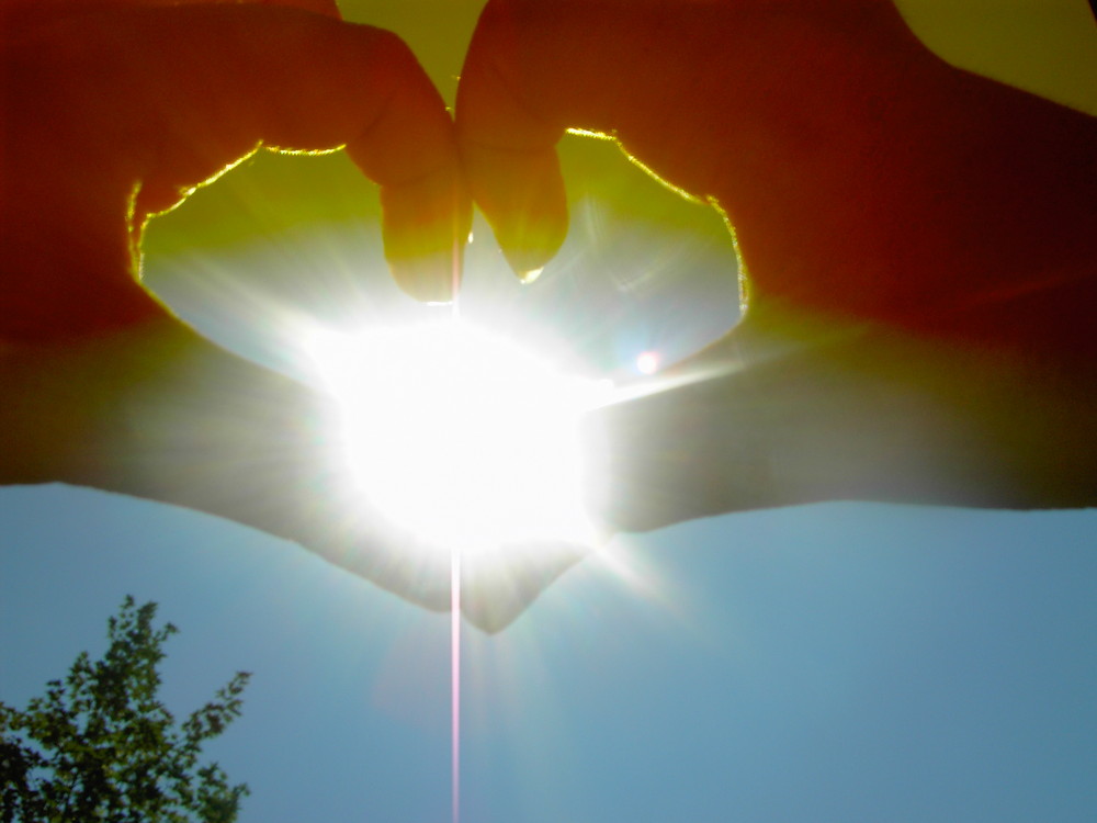 Herz in der Sonne Foto & Bild | himmel, himmel & universum, natur