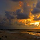 herzeliya evening winter beach