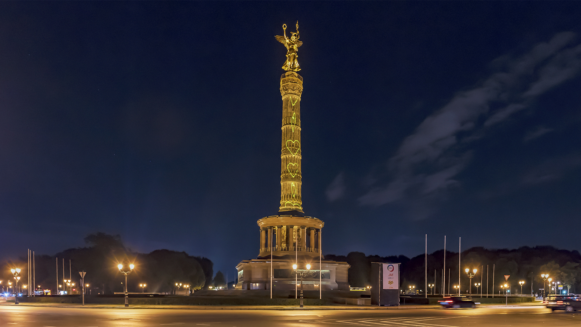 Herzen auf der Siegessäule