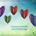 Herzenswünsche zum Geburtstag