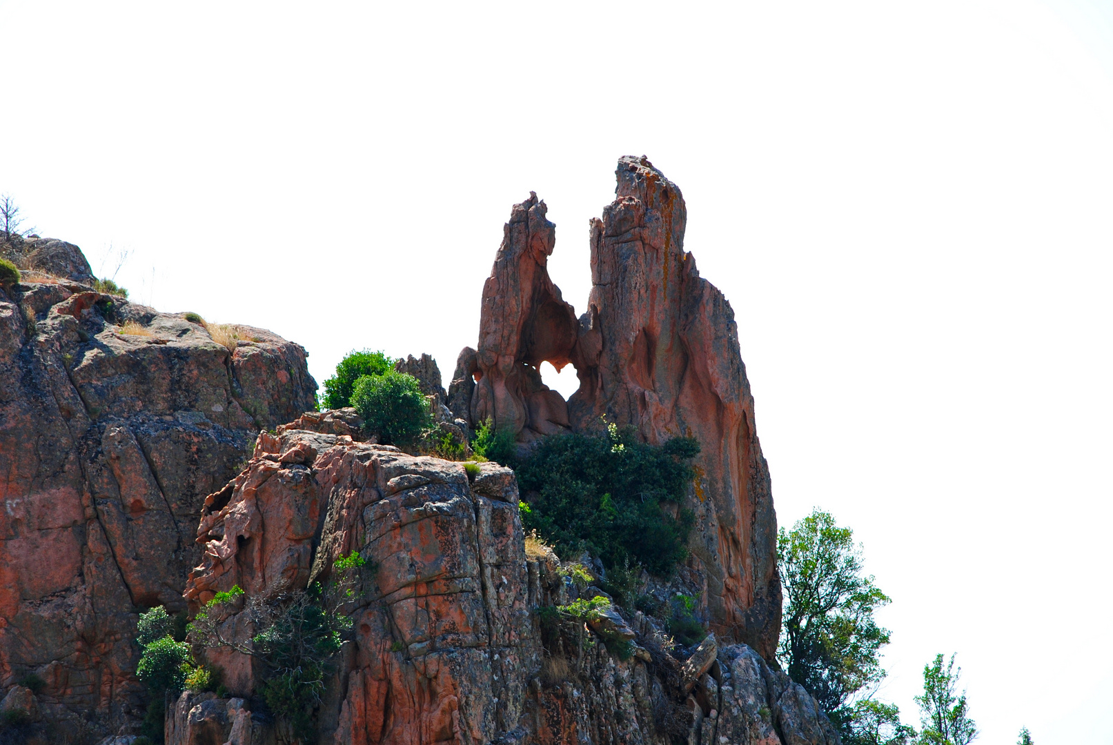 Herzfelsen in der Calanche auf Korsika