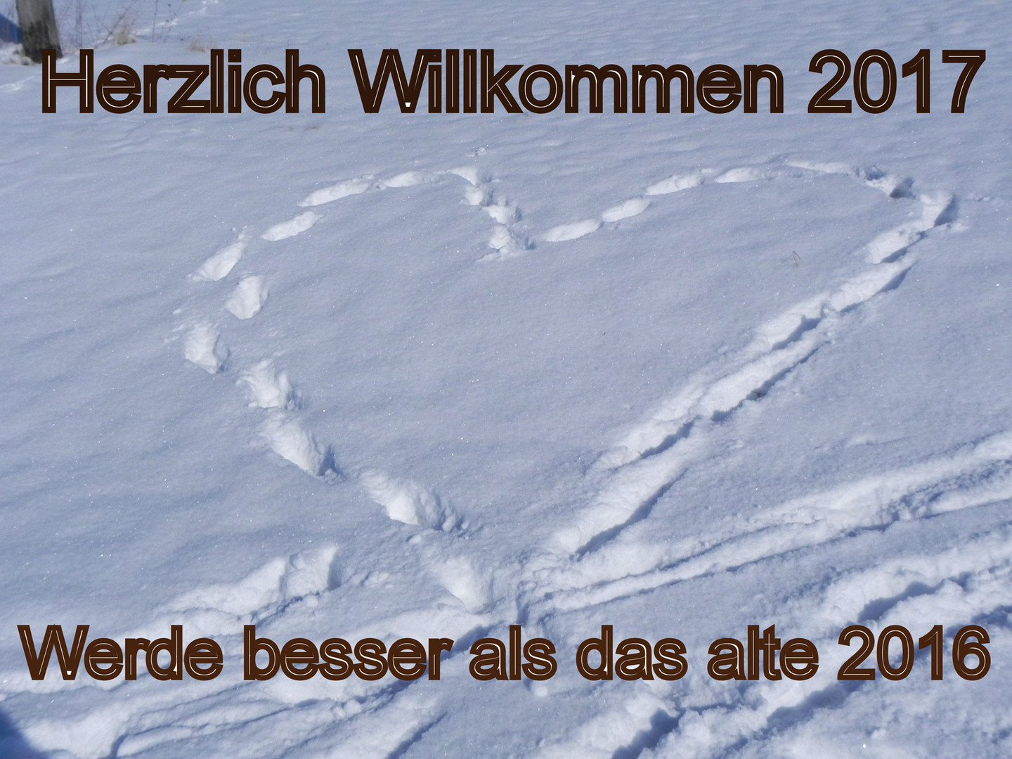 Herzlich willkommen 2017  werde besser als 2016