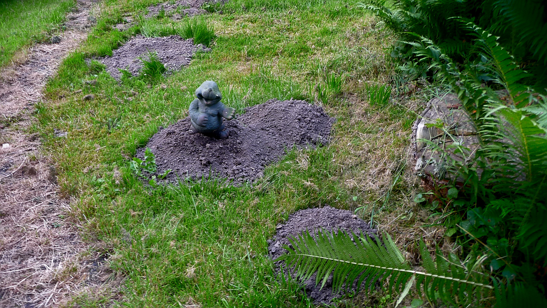 "Herzlich willkommen in meinem Garten!" Was maßt der sich an?