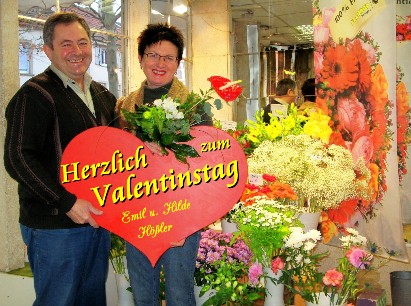 Herzlich zum Valentinstag 14. Feb.