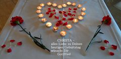 HERZLICHEN GLÜCKWUNSCH " CHRISTA " .............