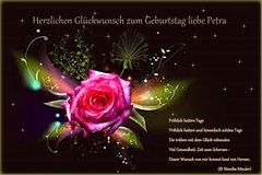 Herzlichen Glückwunsch liebe Petra