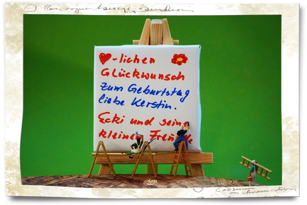 Herzlichen Glückwunsch zum Geburtstag, liebe Kerstin. Foto & Bild
