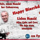 Herzlichen Glückwunsch zum Geburtstag lieber Harald