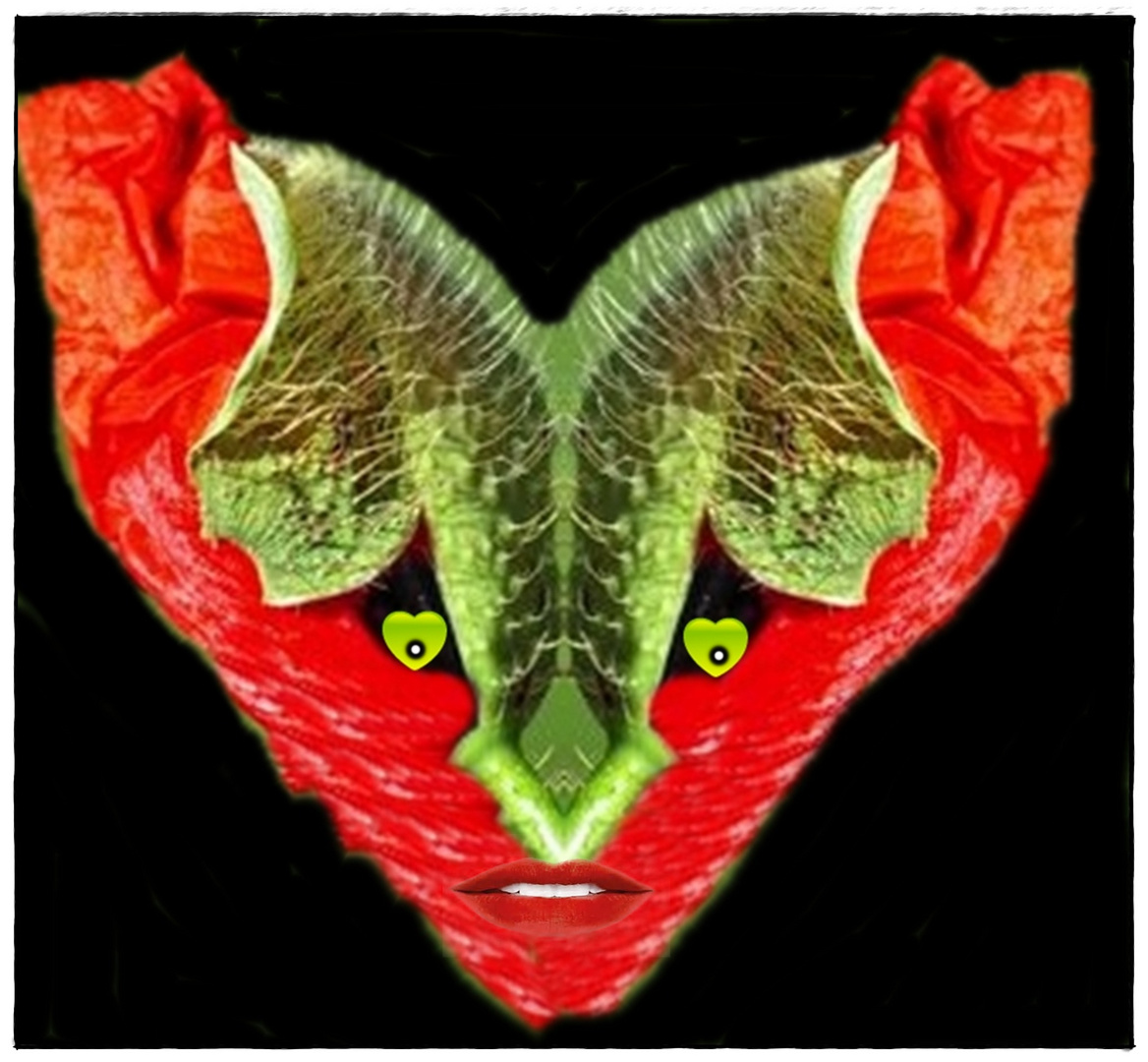 Herzliches Mohngesicht
