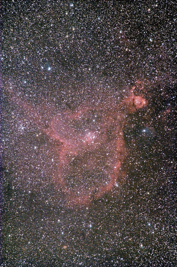 Herznebel (NGC 896 + IC 1795 + IC 1805) - neue Bearbeitung