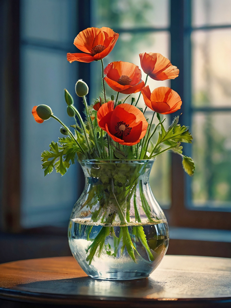 HERZTOR Mohn im Licht